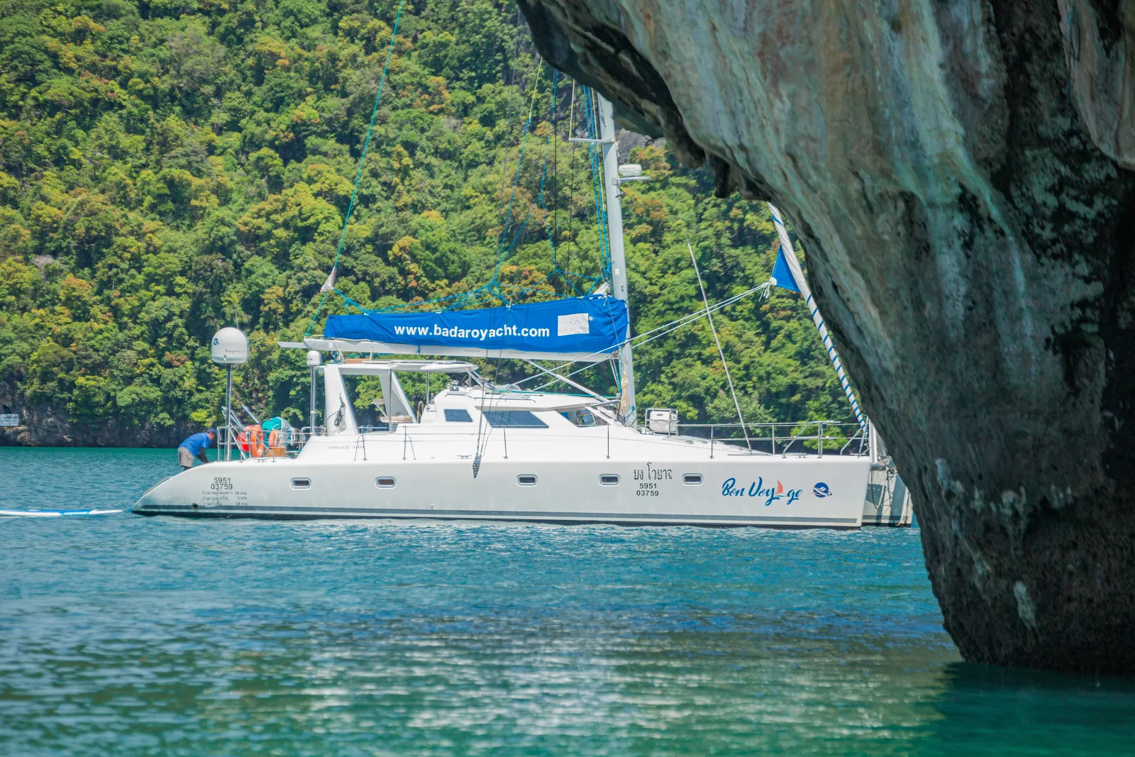 Bon Voyage 50ft sailing catamaran charter Phuket