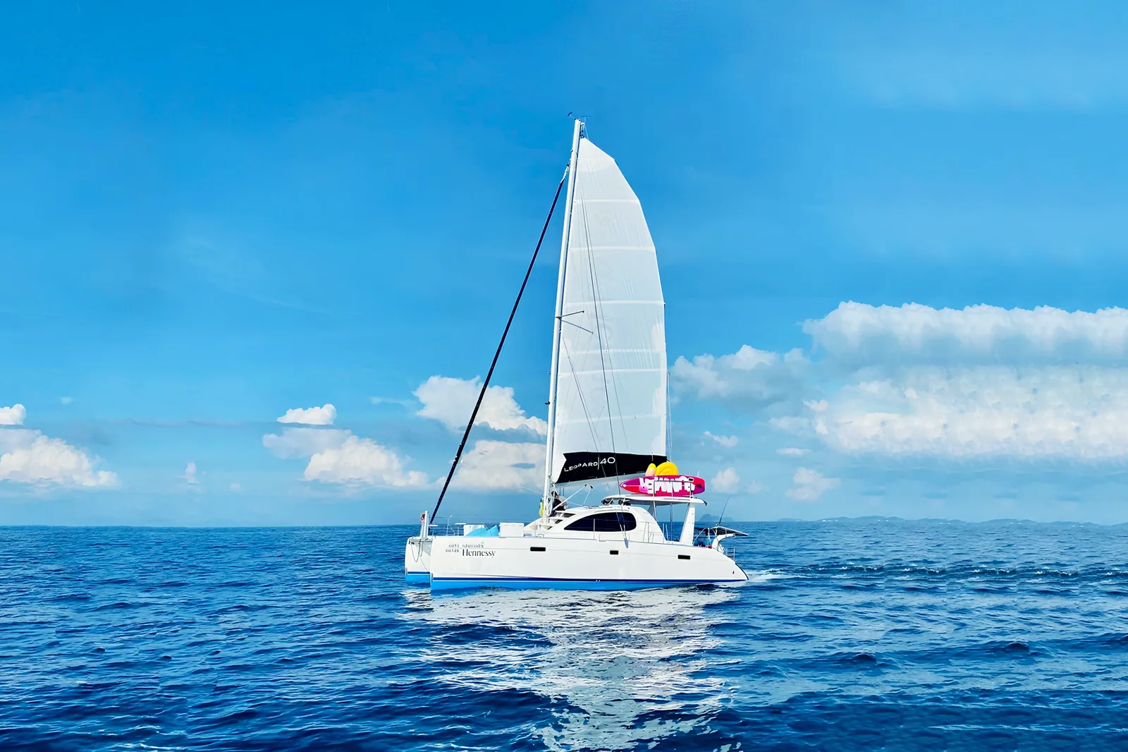 Hennessy 40 40ft power catamaran charter Phuket