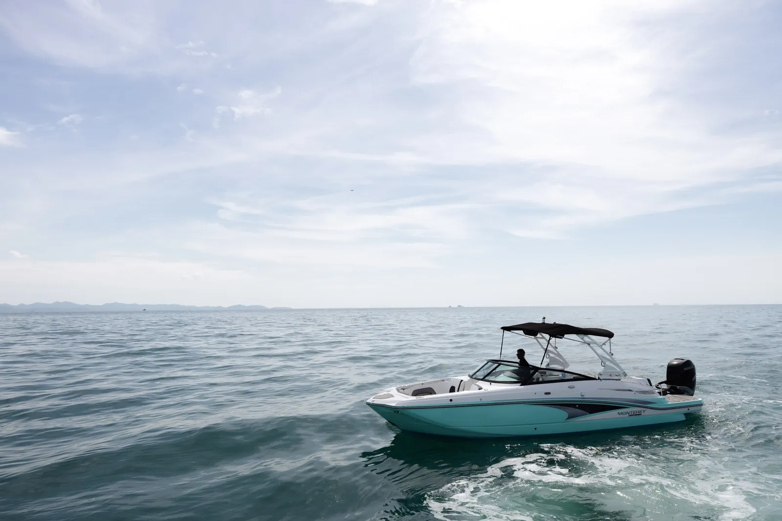 Monterey M65 — profile at sea