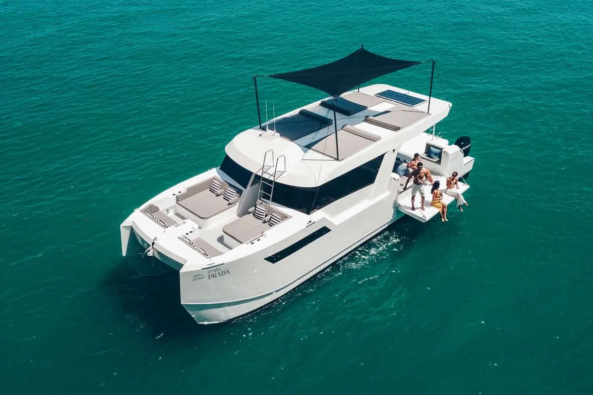 Prada 50 50ft power catamaran charter Phuket