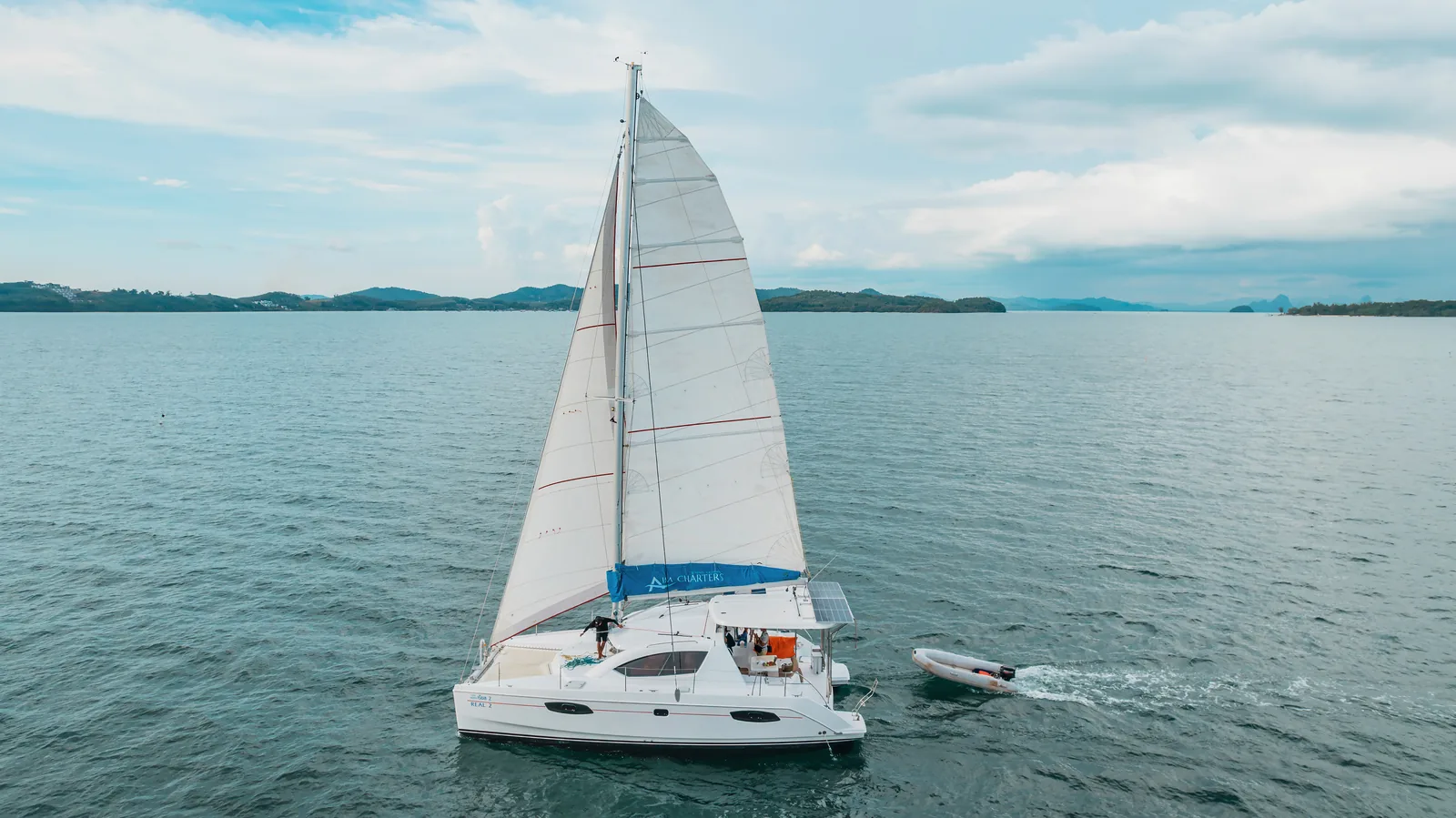 Real 2 39ft sailing catamaran charter Phuket