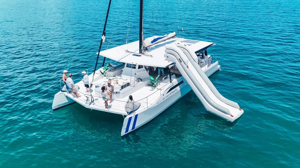 Satisfaction 55 55ft party catamaran charter Phuket
